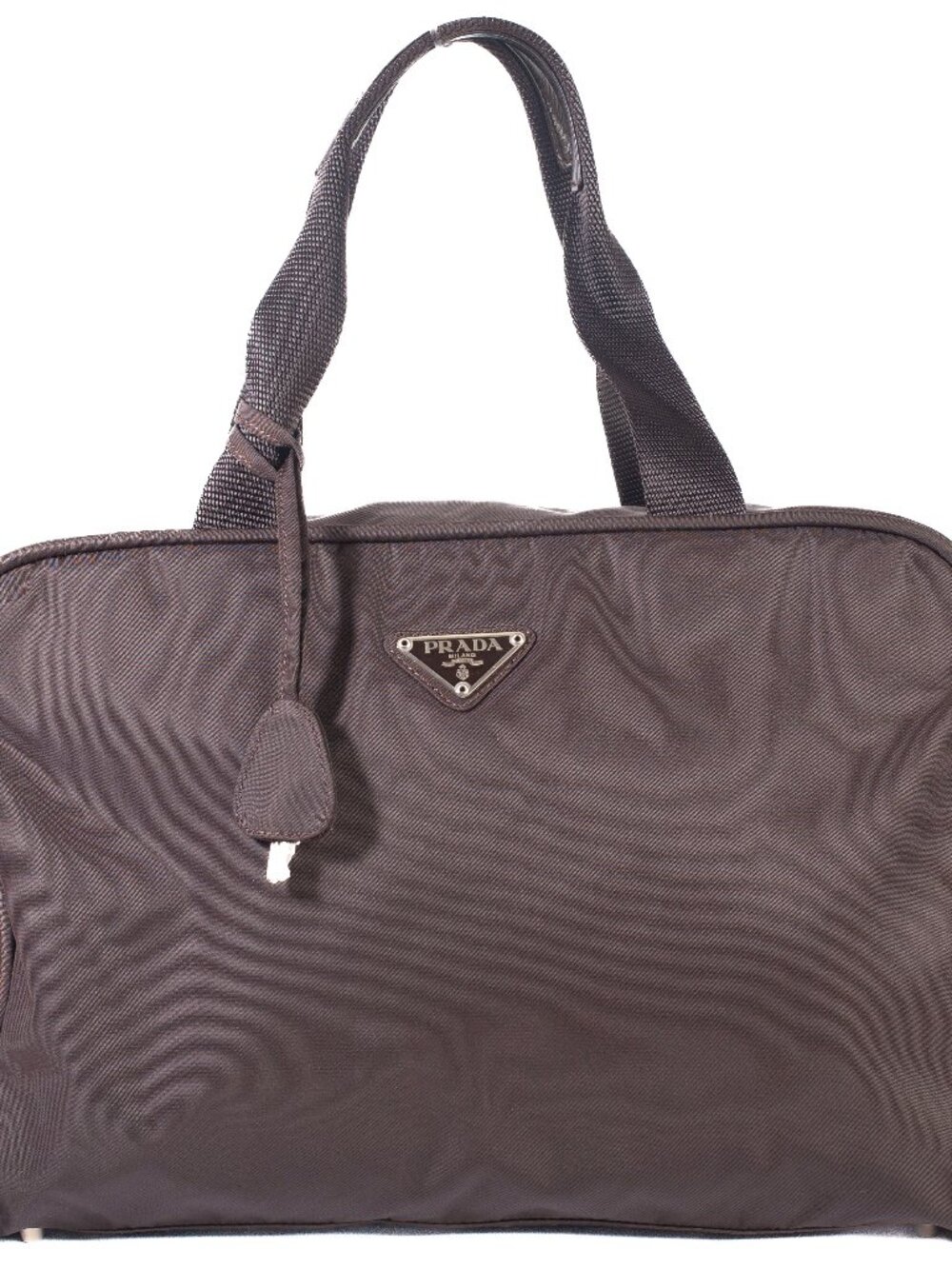 Authentic Prada Vintage Brown Tessuto Nylon Handbag